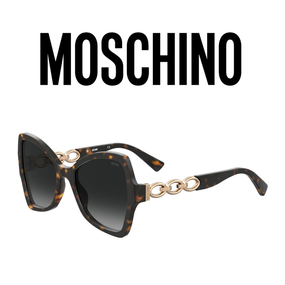 MOSCHINO- MOS099/S SUNGLASSES HVN/DARK GREY SF WOMEN'S - Picture 5 of 11